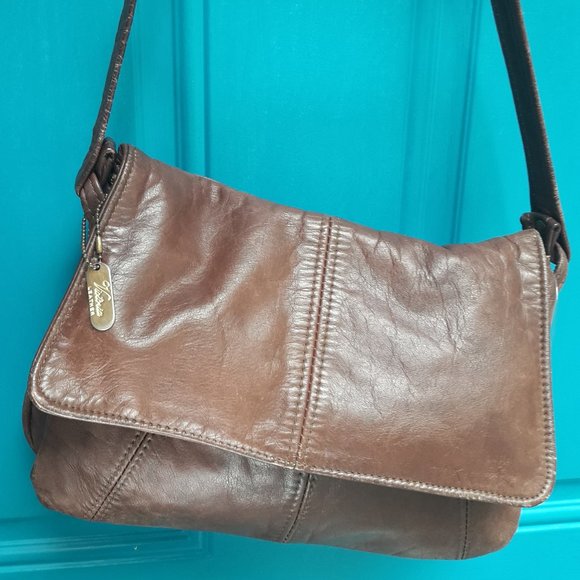 VICTORIA LEATHER CO Genuine Soft Leather Bag Purse Bohemian Rustic Crossbody - Picture 5 of 16